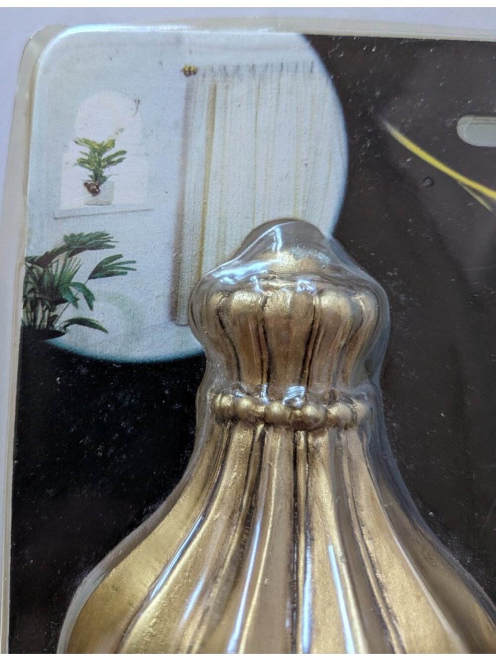 CTG Curtain Rod End Bronze Tone Crown Shaped Decorative Screw-In Finial 4*2 In - Picture 5 of 10